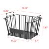 Oceanstar 3-Tier Metal Wire Storage Basket Stand with Removable Baskets â€“ Black