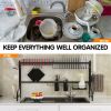 Adjustable Dish Drainer Drying Rack Kitchen Organizer