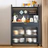 JoybosÂ® Freestanding Kitchen Pantry Storage Cabinet with Pegboard Wall