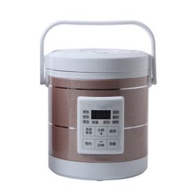 12V 24V Mini Rice Cooker 1.6L Car Truck Electric Hot Soup Rice Cooker (Option: Pink-EU)