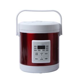 12V 24V Mini Rice Cooker 1.6L Car Truck Electric Hot Soup Rice Cooker (Option: Red-AU)