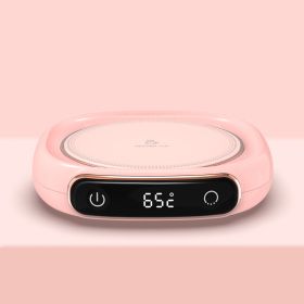 aMilk Heating Insulation Base Desktop Digital Display Warming Pad (Option: M316 Pink)