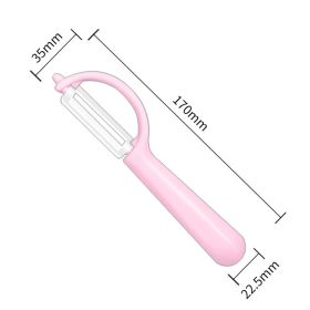 Ceramic Household Vegetable Potato Peeler Kitchen Multi-functional Melon And Fruit Peeling Plane (Option: Light Pink Peeler)