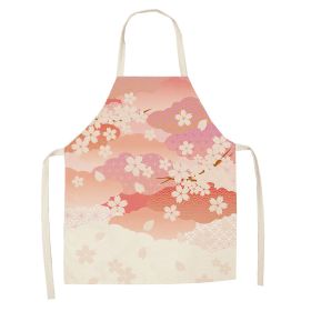 Cartoon Cat Digital Printing Sleeveless Apron (Option: W02301-47x38cm)