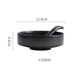 Creative Ceramic Household Conical High Bowl Salad Plate (Option: 4.5inch Star pulse suit)