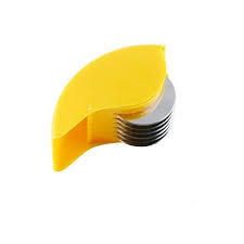 Vegetable Slicer Chopper Herb Mincer Cutter Shredder Kitchen Gadget Tool (Color: Yellow)