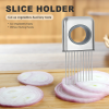 Onion Holder Slicer Vegetable tools Tomato Cutter Stainless Steel Kitchen Gadget XH