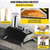 Outdoor Party Stainless Steel Portable Wood Pellet Burning Pizza Oven With Accessories