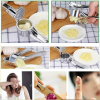 Home Stainless Steel Small Garlic Press Crusher Mincer Chopper Peeler Squeeze Cutter