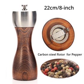 MHigh Quality Beech Pepper Salt Grinder (Option: Pepper-8inch)